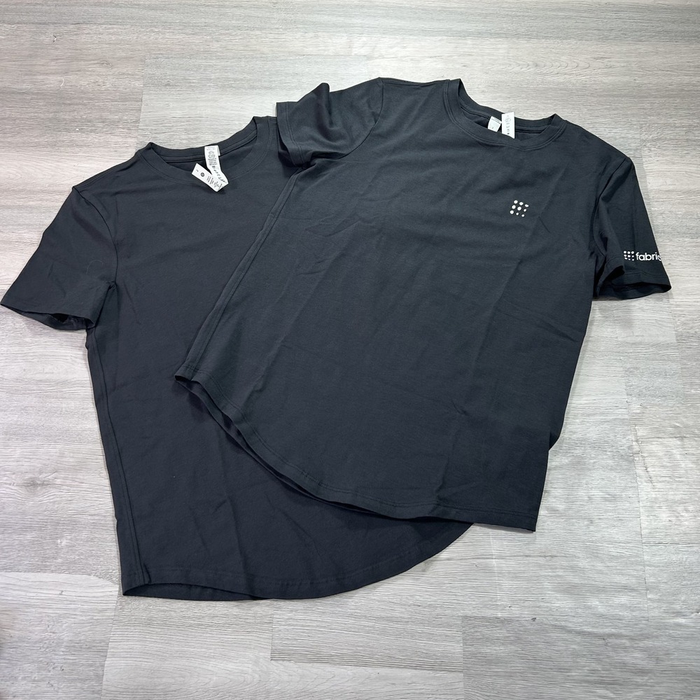 NEW Set of 2 Lululemon Shirt Womens 2 XXS Black Love Crew Stretch LW3EYDS